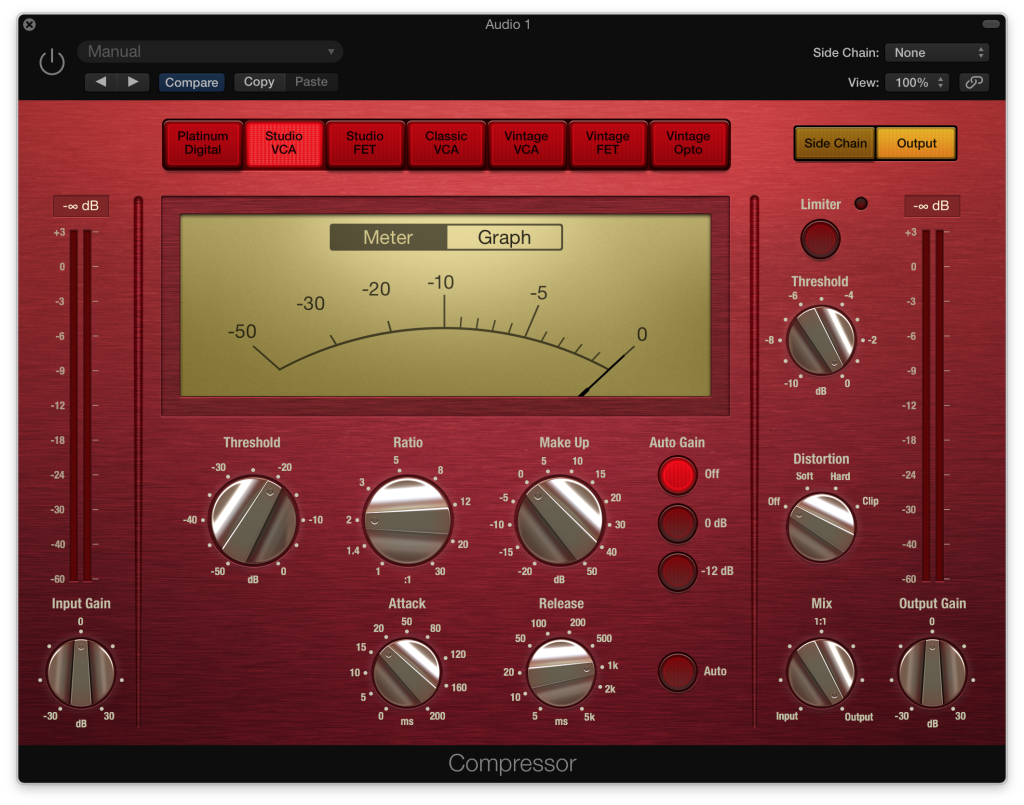 Logic Pro X Studio VCA Compressor