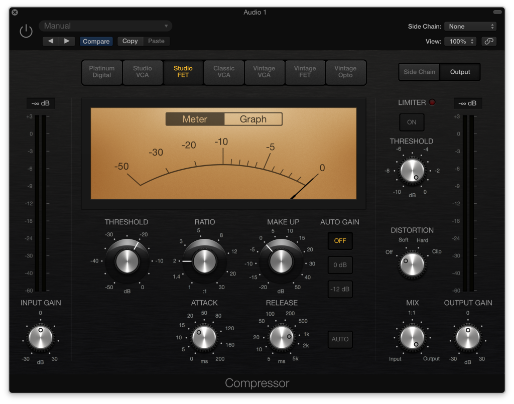 Logic Pro X Studio FET Compressor