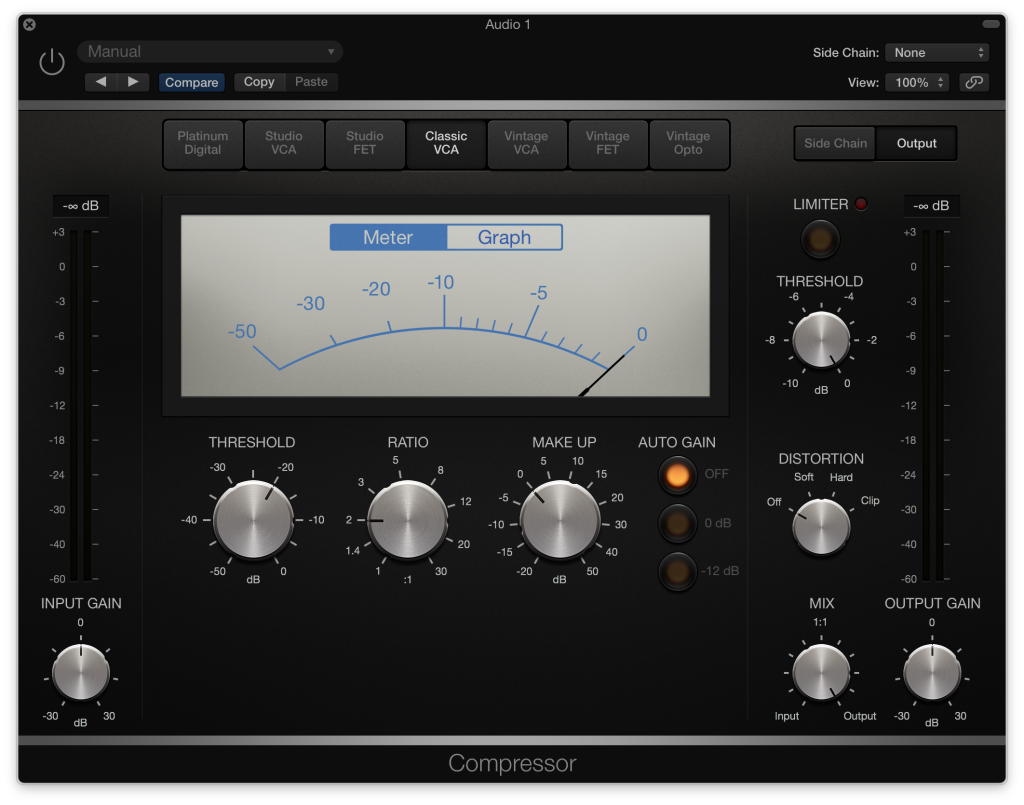 Logic Pro X - Classic VCA Compressor