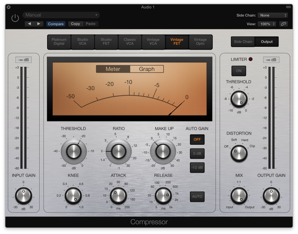 Logic Pro X - Vintage FET Compressor