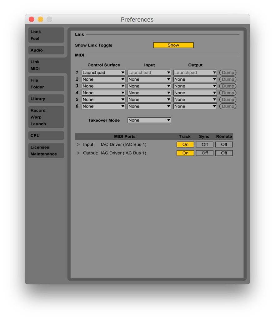 Ableton Live 9 MIDI Preferences