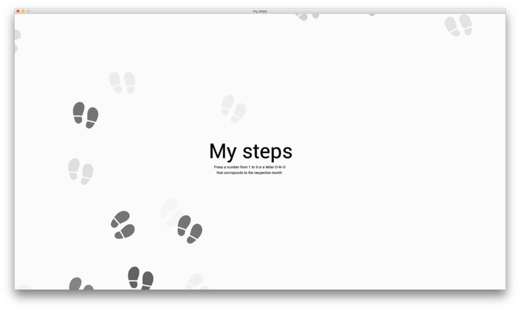 Erika Corallo my steps visualizzazione infografica